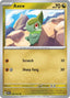 Pokémon-kaart Axew 044/064 Common uit de set Shrouded Fable
