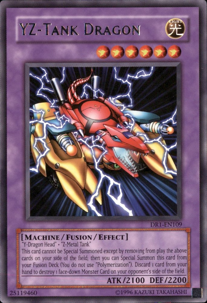 Yu-Gi-Oh!-kaart YZ-Tank Dragon DR1-EN109 Rare uit Dark Revelation 1 Image principale du produit