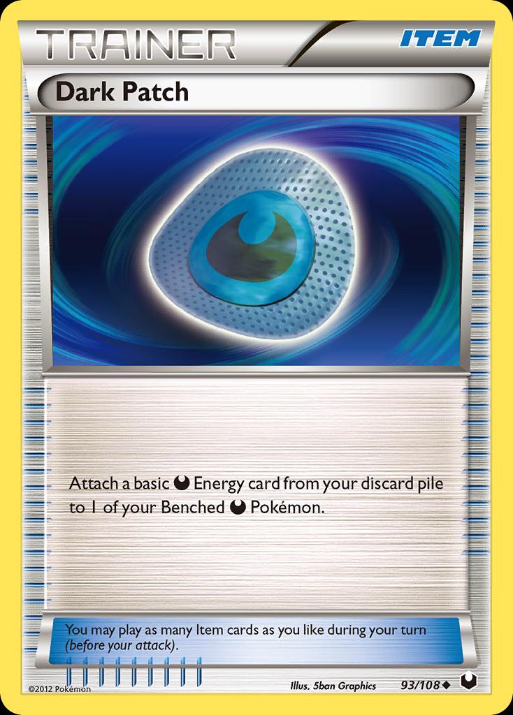 Pokémon-kaart Dark Patch 93/108 Uncommon uit de set Dark Explorers Image principale du produit