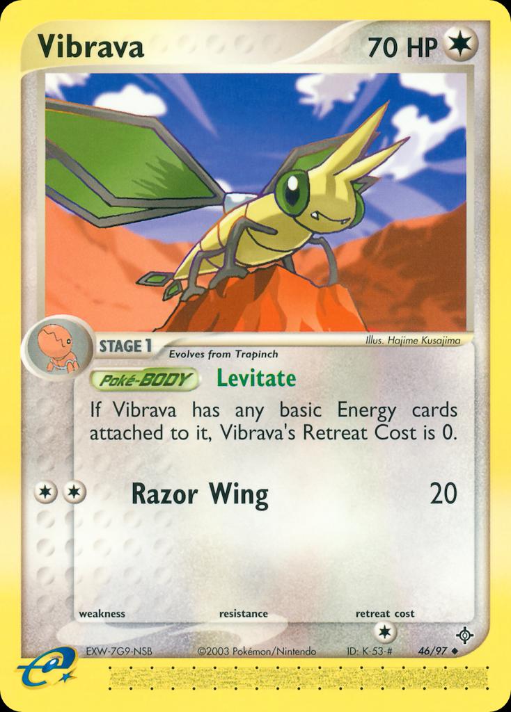 Pokémon-kaart Vibrava 46/97 Uncommon uit de set EX Dragon