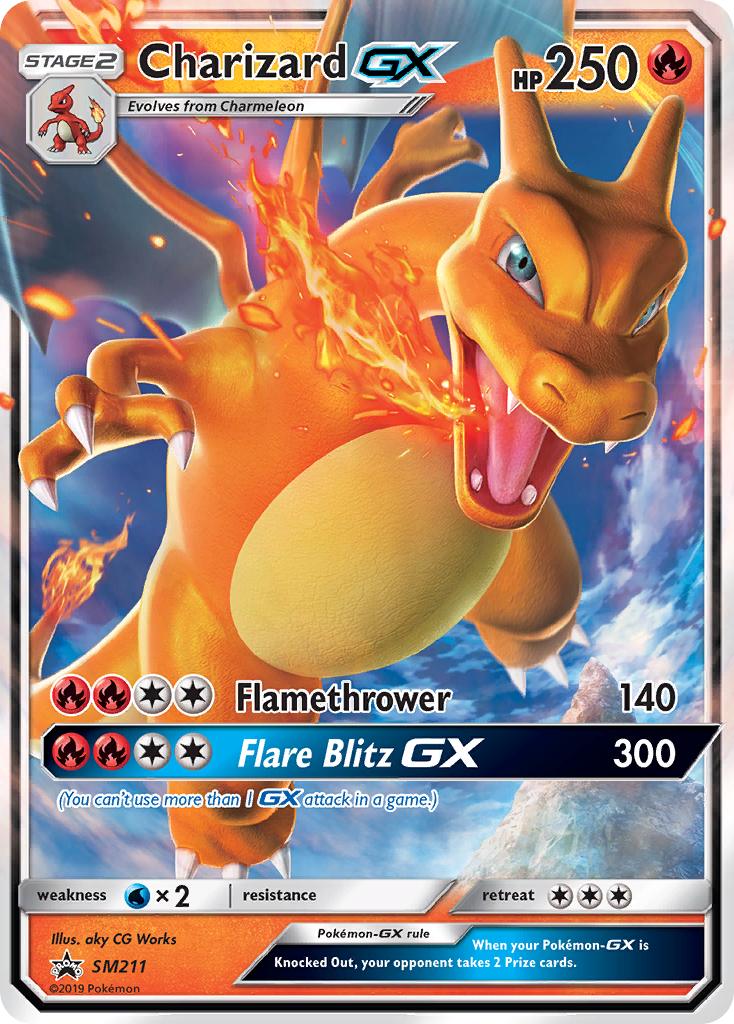 Pokémon-kaart Charizard GX SM211 Promo uit de set SM Black Star Promos Hauptbild