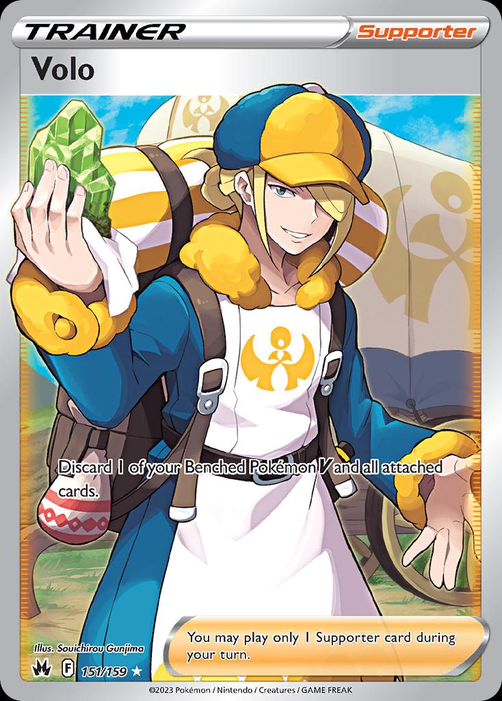 Pokémon-kaart Volo 151/159 Ultra Rare uit de set Crown Zenith Hauptbild