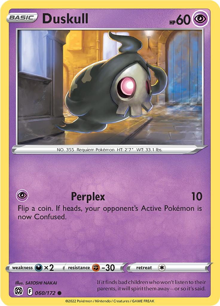 Pokémon-kaart Duskull 060/172 Common uit de set Brilliant Stars