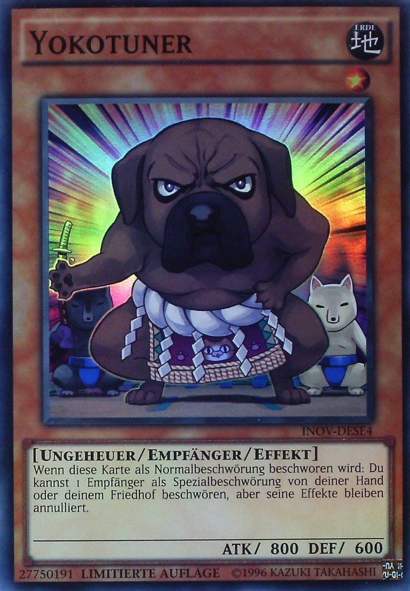 Yu-Gi-Oh!-kaart Yokotuner INOV-DESE4 Super Rare uit Invasion: Vengeance Immagine principale del prodotto