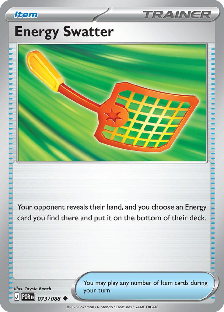 Pokémon-kaart Energy Swatter 073/088 Uncommon uit de set Perfect Order Main image