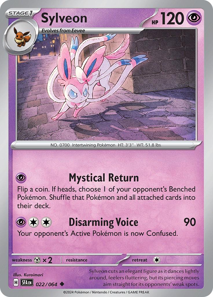 Pokémon-kaart Sylveon 022/064 Uncommon uit de set Shrouded Fable Imagen principal del producto