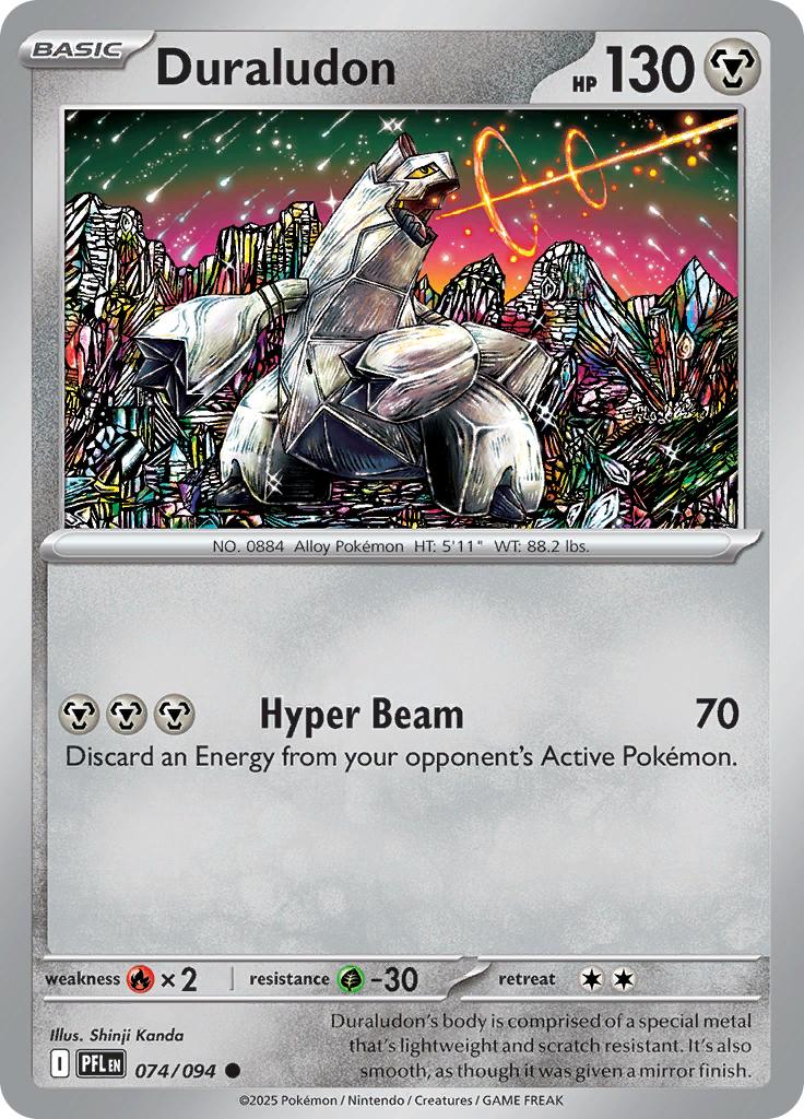 Pokémon-kaart Duraludon 074/094 Common uit de set Phantasmal Flames