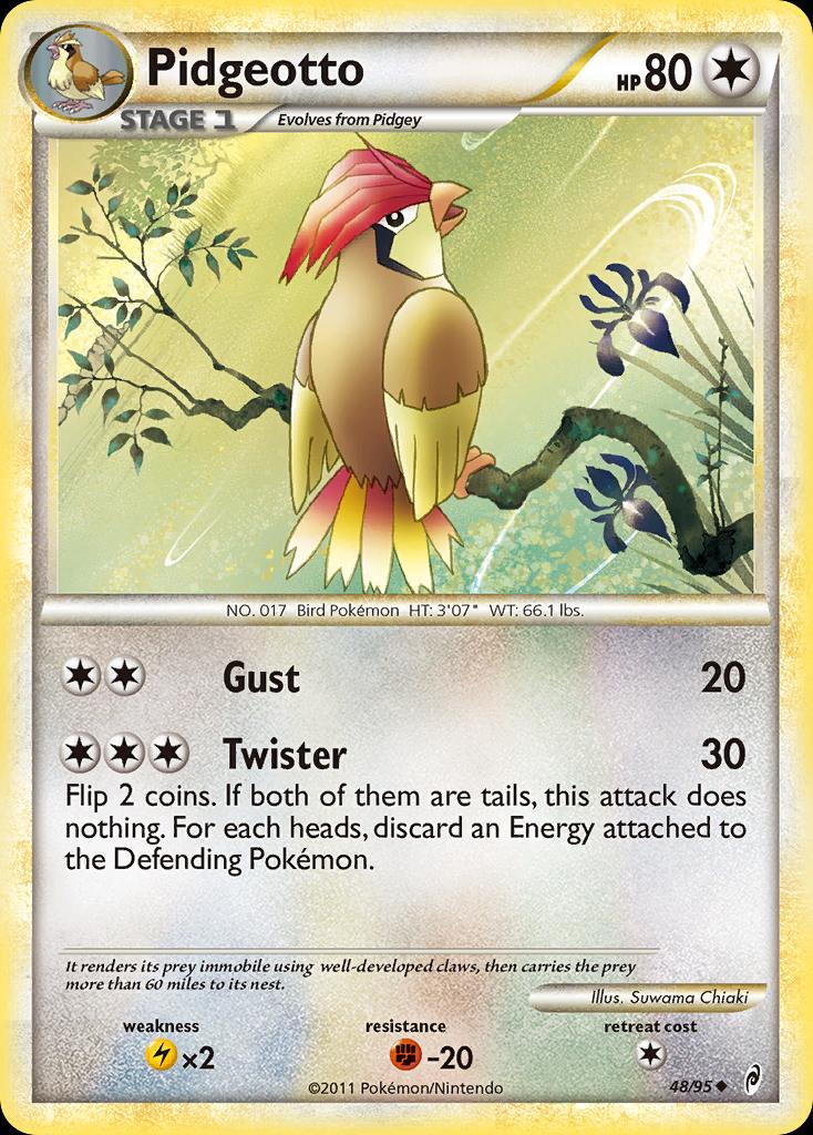 Pokémon-kaart Pidgeotto 48/95 Uncommon uit de set Call of Legends Hoofdafbeelding