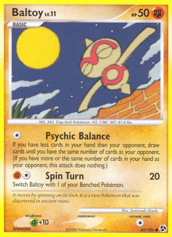 Pokémon-kaart Baltoy 60/106 Common uit de set Great Encounters Main image