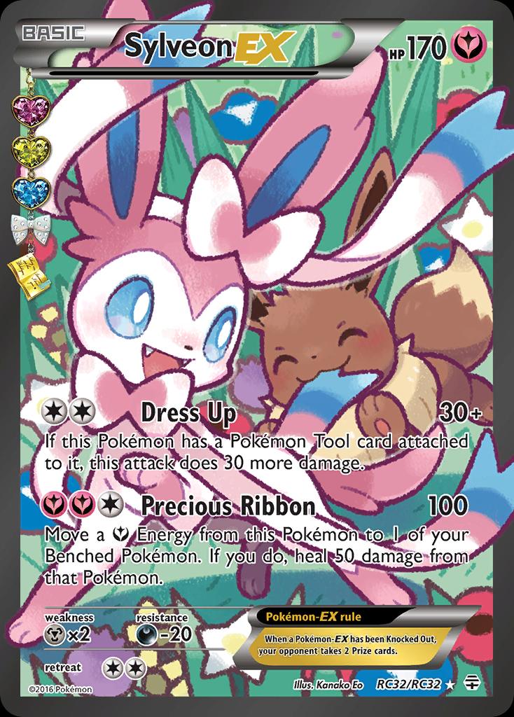 Pokémon-kaart Sylveon EX RC32 Ultra Rare uit de set Generations