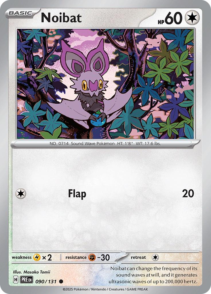 Pokémon-kaart Noibat 090/131 Common uit de set Prismatic Evolutions