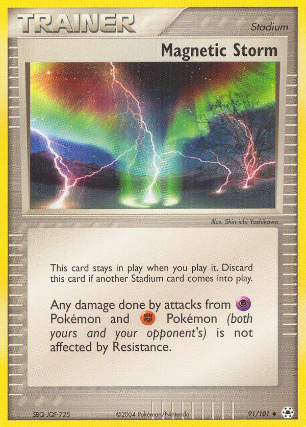 Pokémon-kaart Magnetic Storm 91/101 Uncommon uit de set EX Hidden Legends Image principale du produit