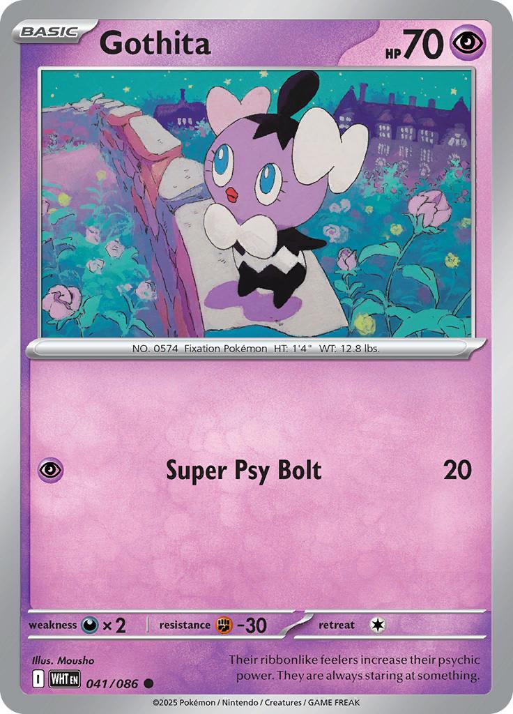 Pokémon-kaart Gothita 041/086 Common uit de set White Flare