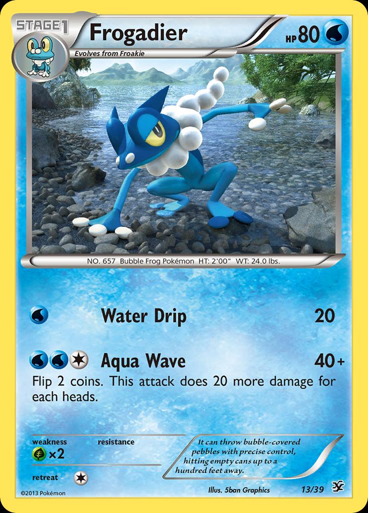 Pokémon-kaart Frogadier 13/39 Common uit de set XY Kalos Starter Set Hoofdafbeelding