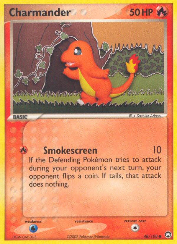 Pokémon-kaart Charmander 48/108 Common uit de set EX Power Keepers