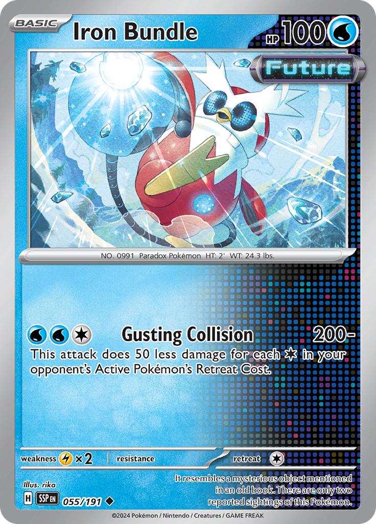 Pokémon-kaart Iron Bundle 055/191 Uncommon uit de set Surging Sparks