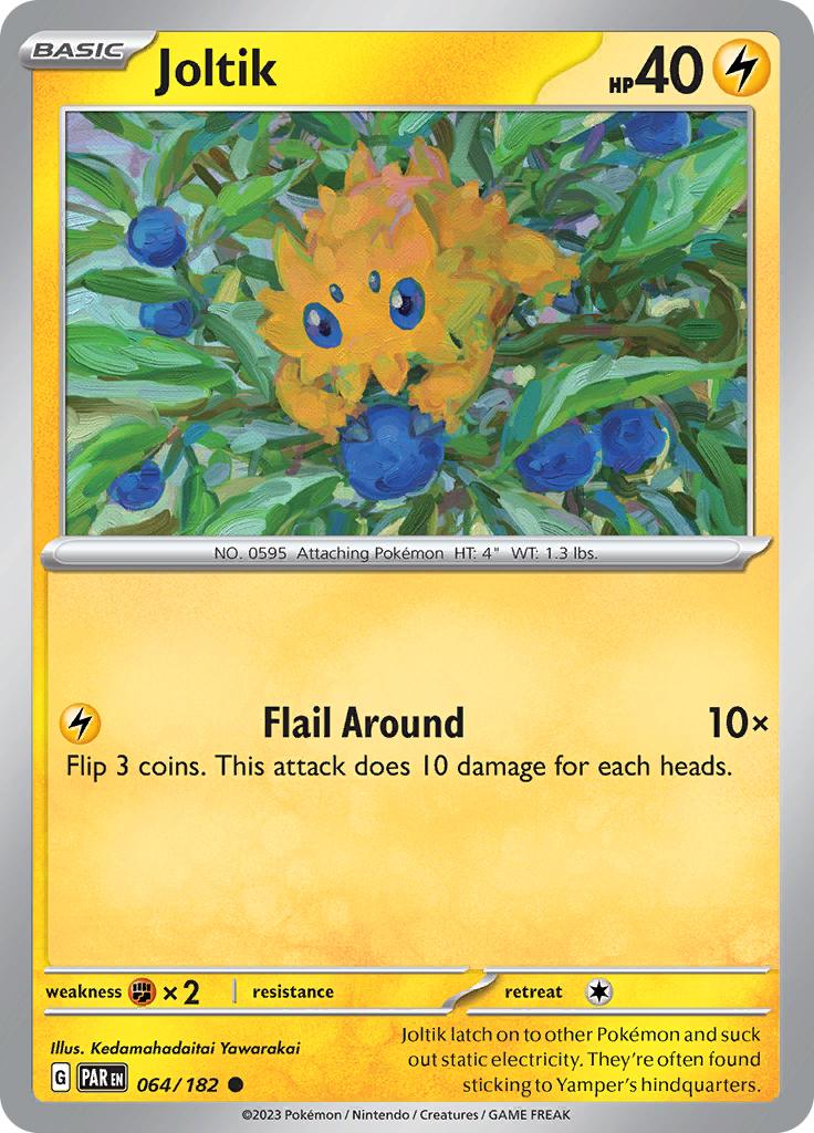 Pokémon-kaart Joltik 064/182 Common uit de set Paradox Rift