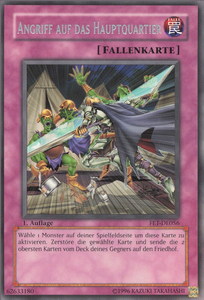 Yu-Gi-Oh!-kaart Assault on GHQ FET-DE056 Rare uit Flaming Eternity Hauptbild