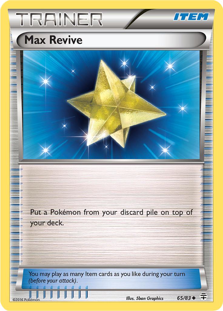 Pokémon-kaart Max Revive 65/83 Uncommon uit de set Generations