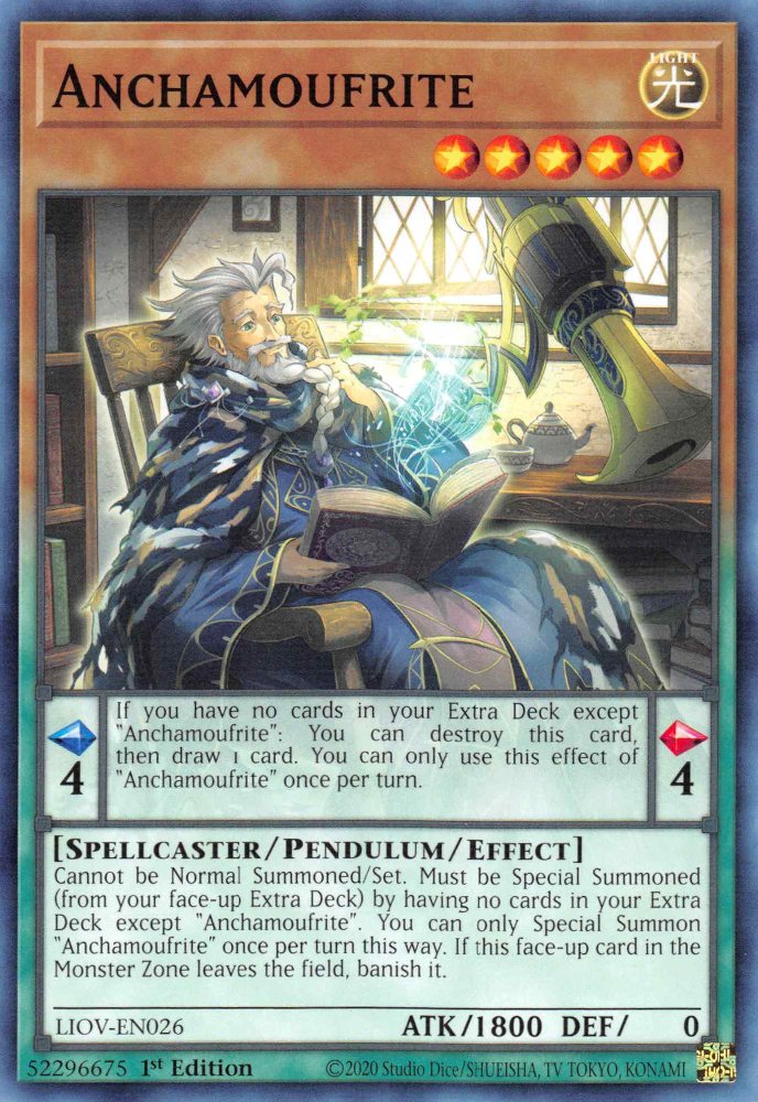 Yu-Gi-Oh!-kaart Anchamoufrite LIOV-EN026 Common uit Lightning Overdrive Hoofdafbeelding