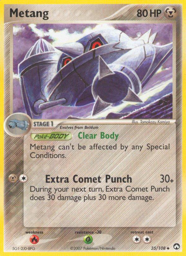 Pokémon-kaart Metang 35/108 Uncommon uit de set EX Power Keepers Hoofdafbeelding