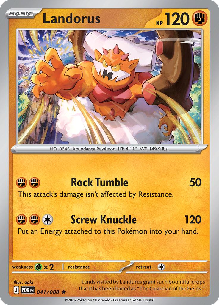 Pokémon-kaart Landorus 041/088 Rare uit de set Perfect Order