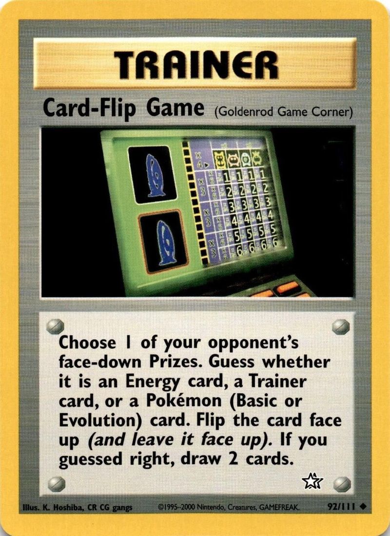 Pokémon-kaart Card-Flip Game 92/111 Uncommon uit de set Neo Genesis Hauptbild