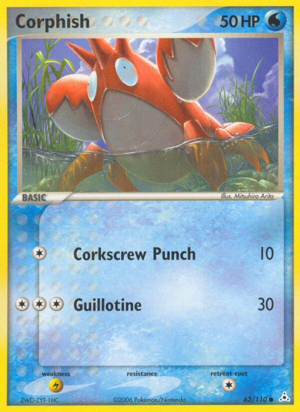 Pokémon-kaart Corphish 62/110 Common uit de set EX Holon Phantoms Hoofdafbeelding