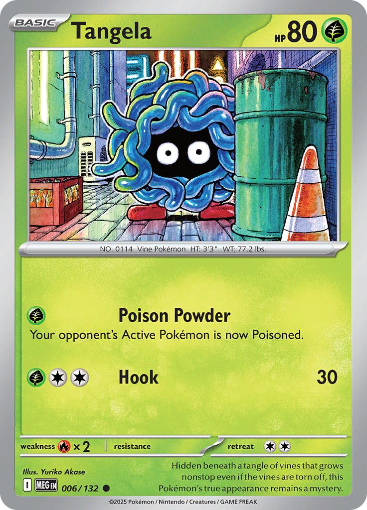 Pokémon-kaart Tangela 006/132 Common uit de set Mega Evolution