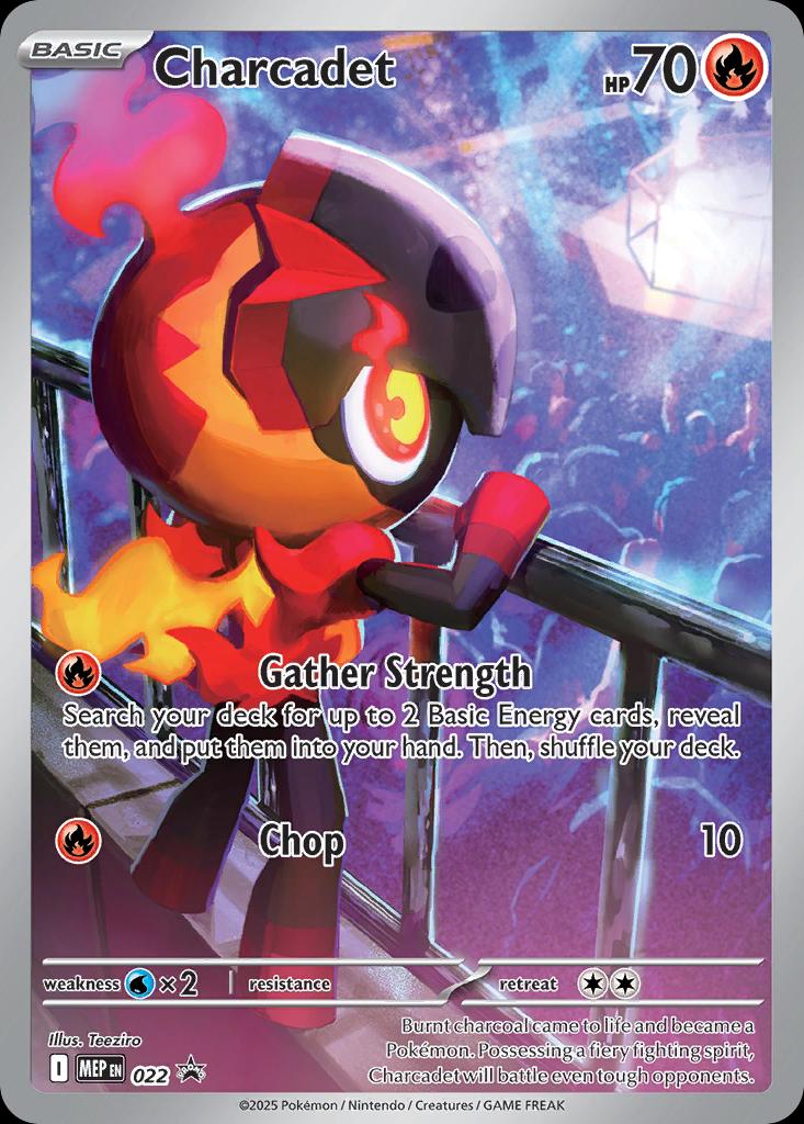 Pokémon-kaart Charcadet MEP 022 Promo uit de set MEP Black Star Promos Hoofdafbeelding