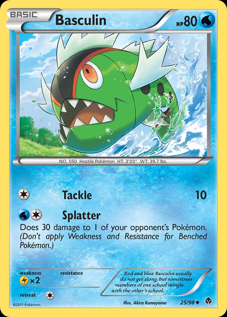 Pokémon-kaart Basculin 25/98 Uncommon uit de set Emerging Powers