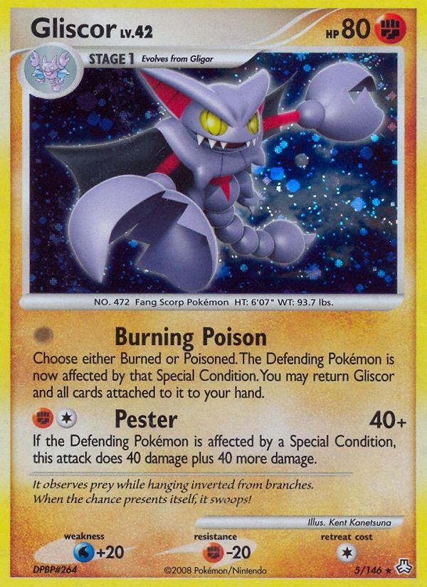 Pokémon-kaart Gliscor 5/146 Holo Rare uit de set Legends Awakened