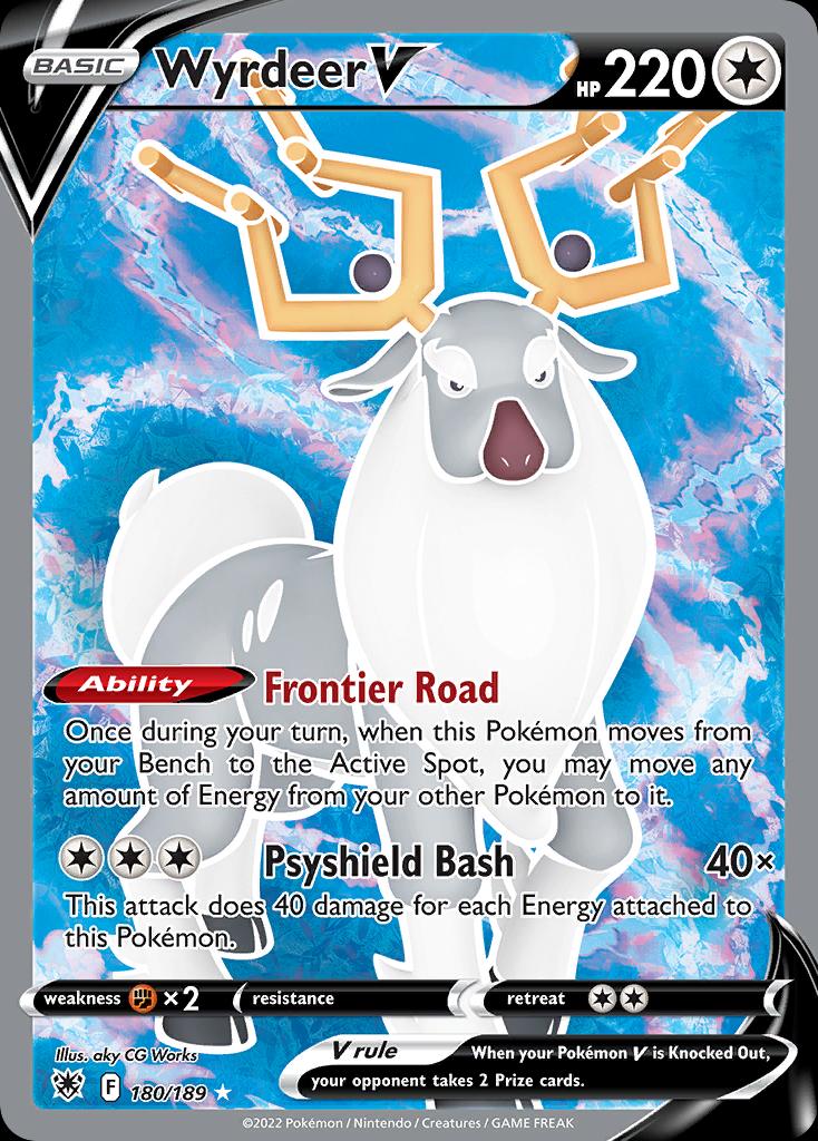 Pokémon-kaart Wyrdeer V 180/189 Ultra Rare uit de set Astral Radiance