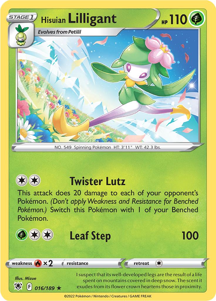 Pokémon-kaart Hisuian Lilligant 016/189 Holo Rare uit de set Astral Radiance Hauptbild