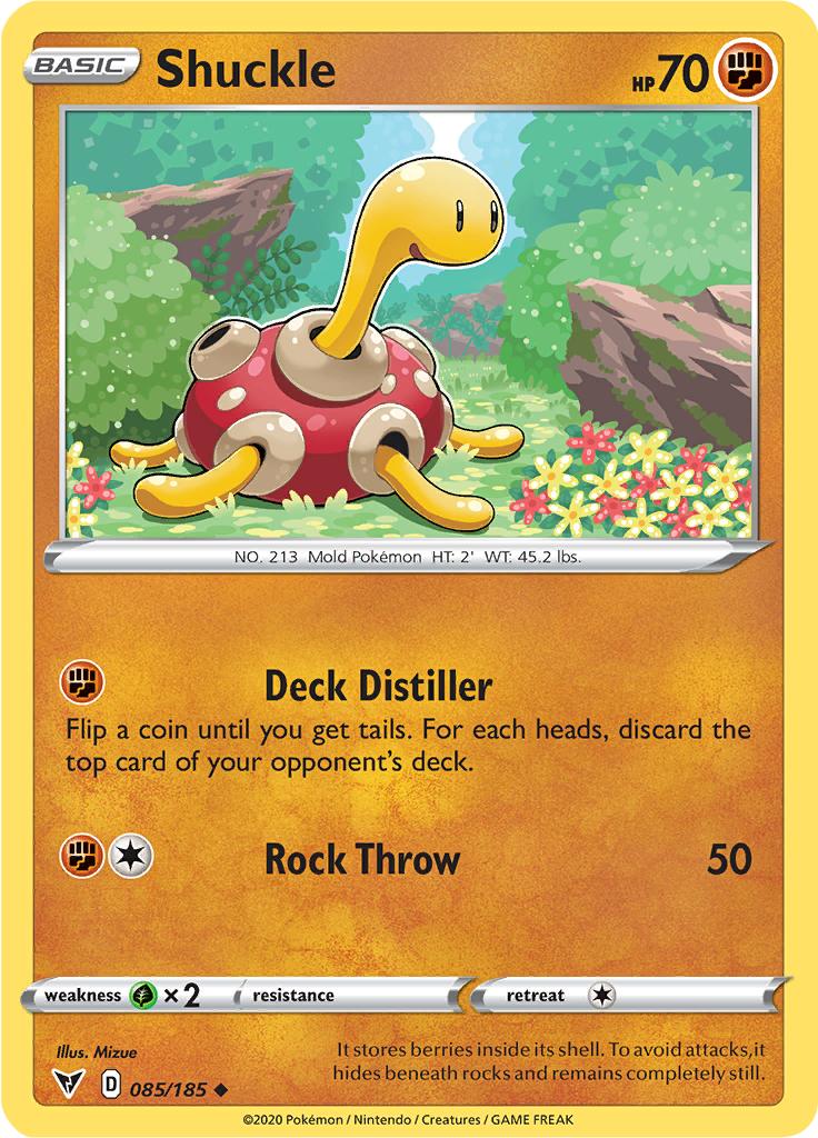 Pokémon-kaart Shuckle 085/185 Uncommon uit de set Vivid Voltage Hoofdafbeelding