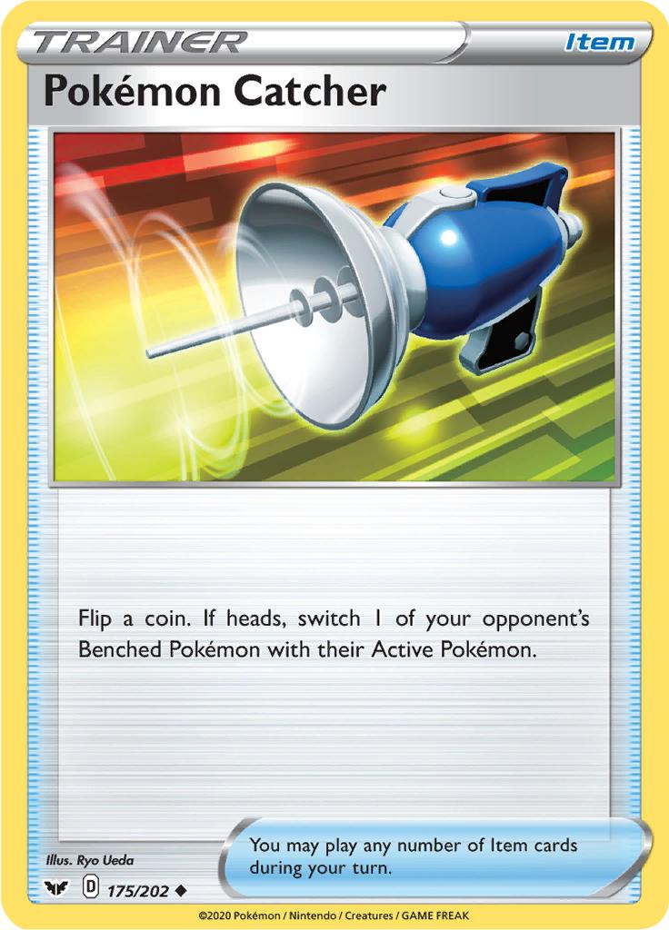 Pokémon-kaart Pokémon Catcher 175/202 Uncommon uit de set Sword & Shield
