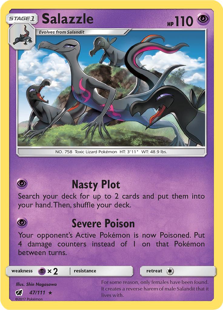 Pokémon-kaart Salazzle 47/111 Holo Rare uit de set Crimson Invasion Immagine principale del prodotto