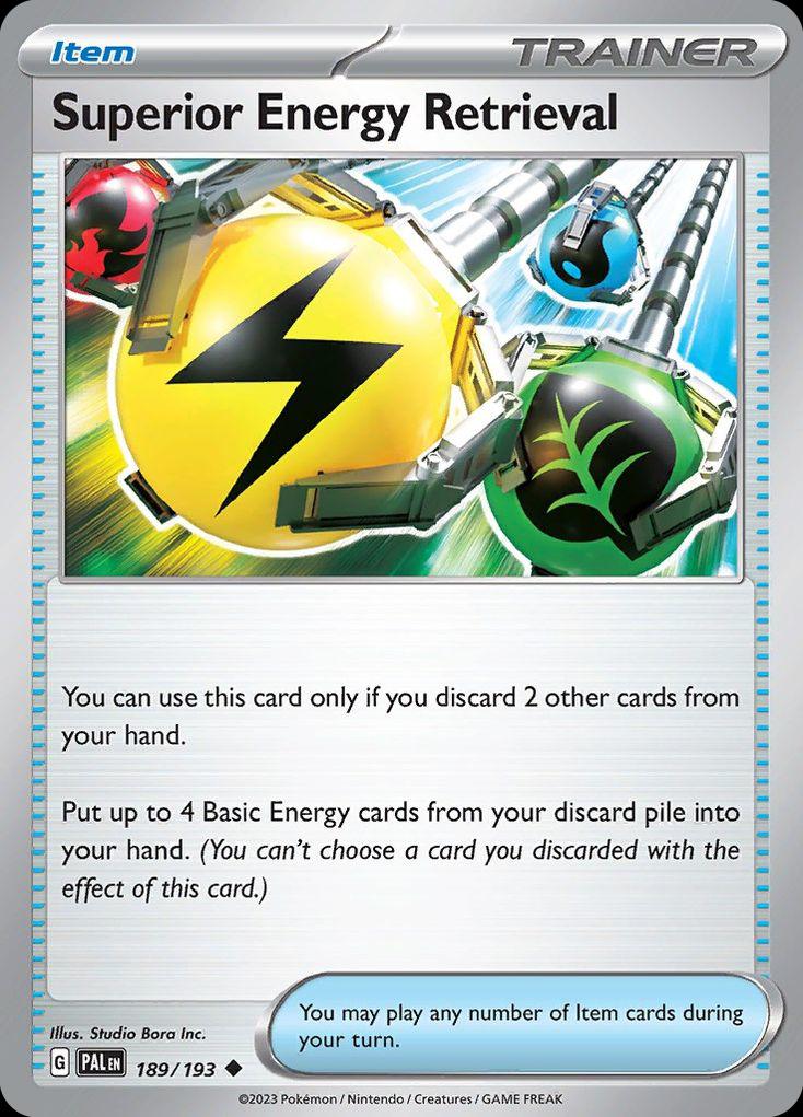 Pokémon-kaart Superior Energy Retrieval 189/193 Uncommon uit de set Paldea Evolved