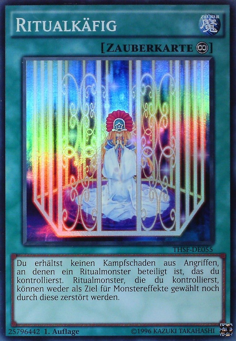 Yu-Gi-Oh!-kaart Ritual Cage THSF-DE055 Super Rare uit The Secret Forces Immagine principale del prodotto