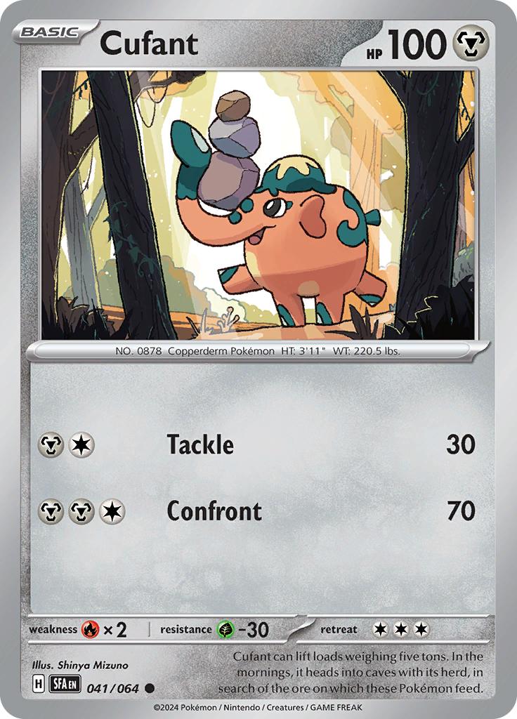 Pokémon-kaart Cufant 041/064 Common uit de set Shrouded Fable Hoofdafbeelding