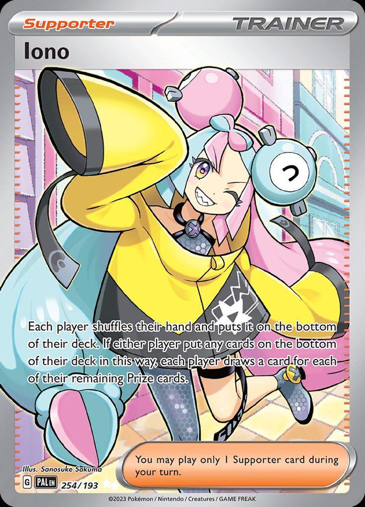 Pokémon-kaart Iono 254/198 Ultra Rare uit de set Paldea Evolved Main image
