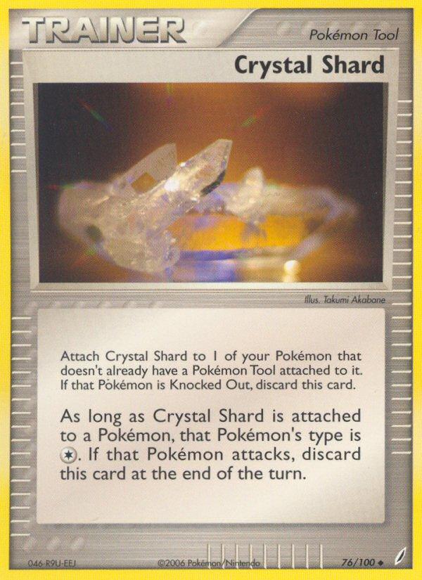 Pokémon-kaart Crystal Shard 76/100 Uncommon uit de set EX Crystal Guardians Image principale du produit