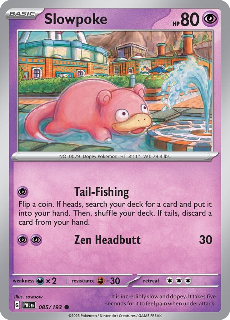 Pokémon-kaart Slowpoke 085/193 Common uit de set Paldea Evolved