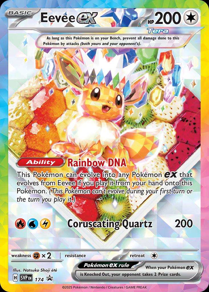 Pokémon-kaart Eevee ex SVP 174 Promo uit de set SV Black Star Promos Hauptbild