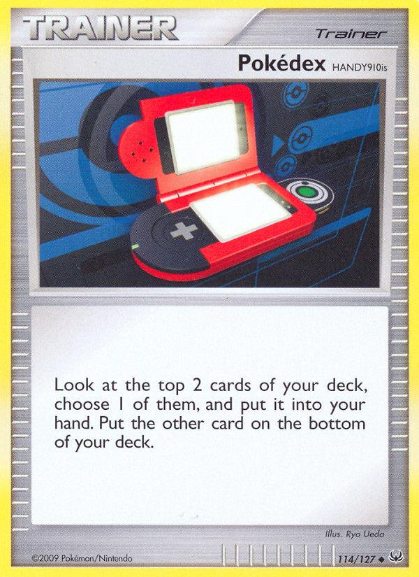Pokémon-kaart Pokédex HANDY910is 114/127 Uncommon uit de set Platinum
