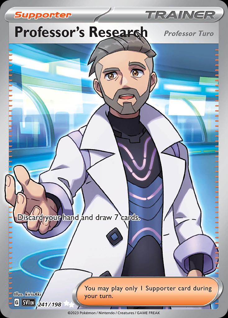 Pokémon-kaart Professor's Research 241/198 Ultra Rare uit de set Scarlet & Violet Hoofdafbeelding