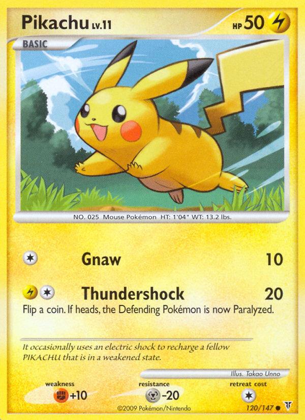 Pokémon-kaart Pikachu 120/147 Common uit de set Supreme Victors Image principale du produit
