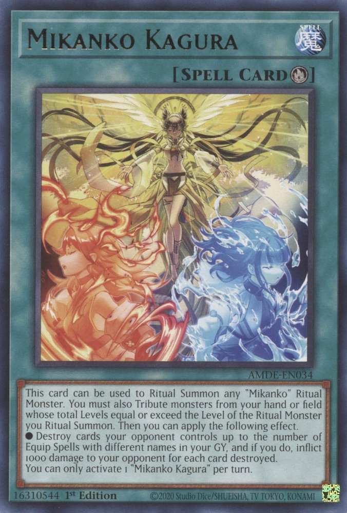 Yu-Gi-Oh!-kaart Mikanko Kagura AMDE-EN034 Rare uit Amazing Defenders Immagine principale del prodotto
