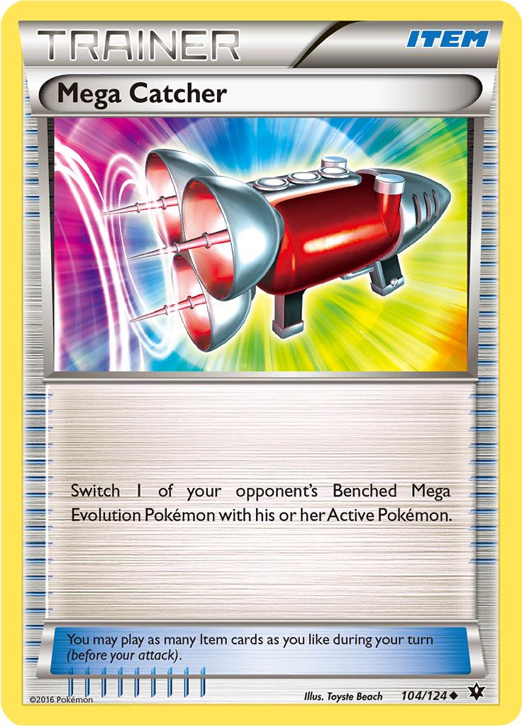 Pokémon-kaart Mega Catcher 104/124 Uncommon uit de set Fates Collide