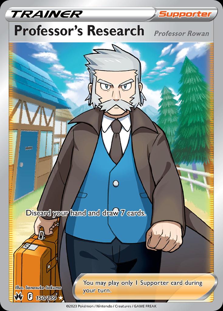 Pokémon-kaart Professor's Research 150/159 Ultra Rare uit de set Crown Zenith Hauptbild